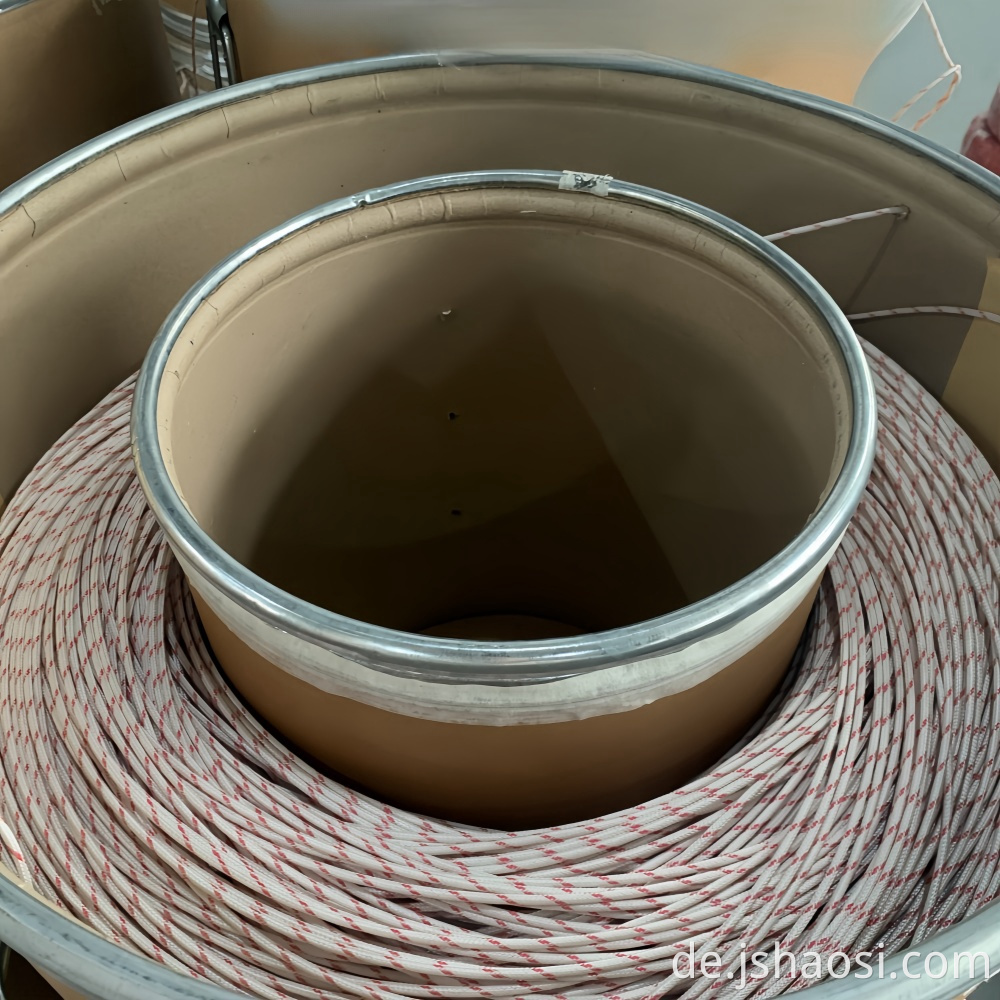 Silicone-braided wire 22# red/white